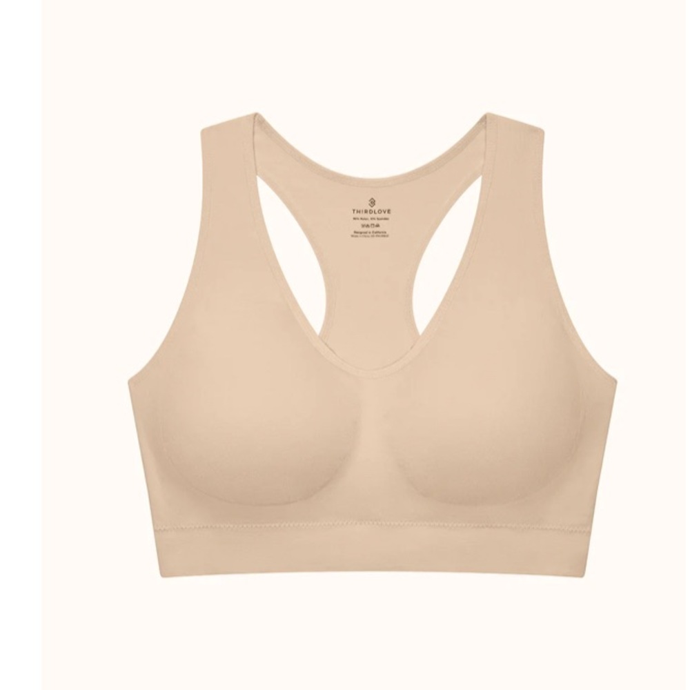 Third Love Form Seamless Plus Size Wireless Bra 2X Taupe